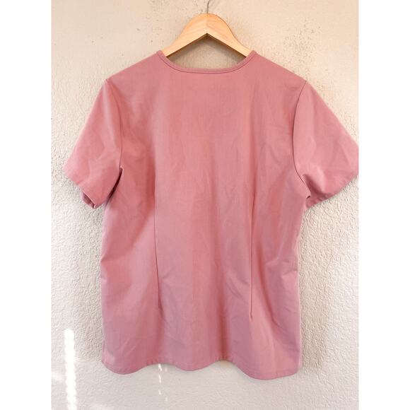 FIGS Catarina Scrub Top Large Baby Pink Sand Salmon - Picture 7 of 7